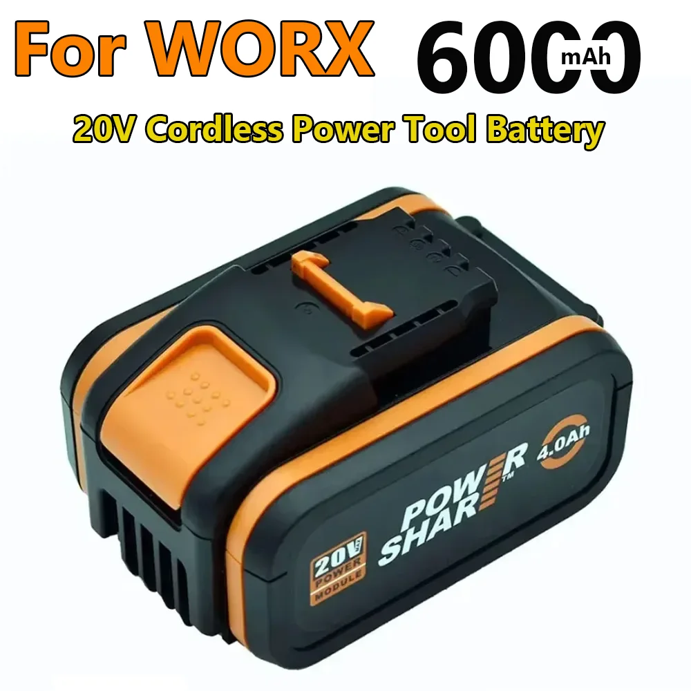For Worx WA3553 cordless power tool backup battery WA3551 WA3553 WA3641 WX373 WX390 battery  20V 6.0Ah