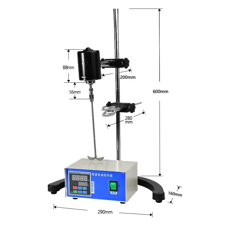 NEW Electric Mixer Laboratory Precision Small Table Mixer Industrial Test 100/120/200W