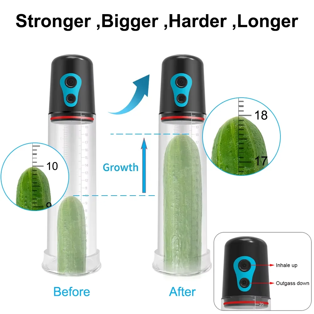Automatic Electric Penis Pump Male Blowjob Sucking Trainer Enlargement Extender Lasting Vacuum Suction Machine Sex Toys for Men