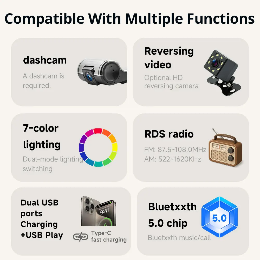 9 inch MP5 Car Radio Multimedia Player Wireless CarPlay Android Auto For VW POLO 5 6R GOLF 5 6 Plus PASSAT JETTA TIGUAN SKODA