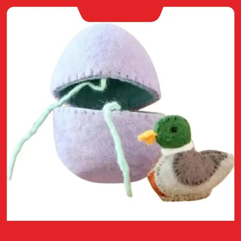 

Пасхальное яйцо из шерстяного фетра ручной работы, экологически чистое весеннее украшение для дома и сада A