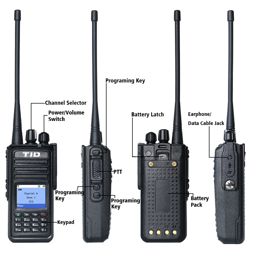 HT Handy Talky Professional Long Range IP67 Waterproof Handheld DMR Digital Two Way Radio/Walkie Talkie With WCDMA/GSM SIM Card
