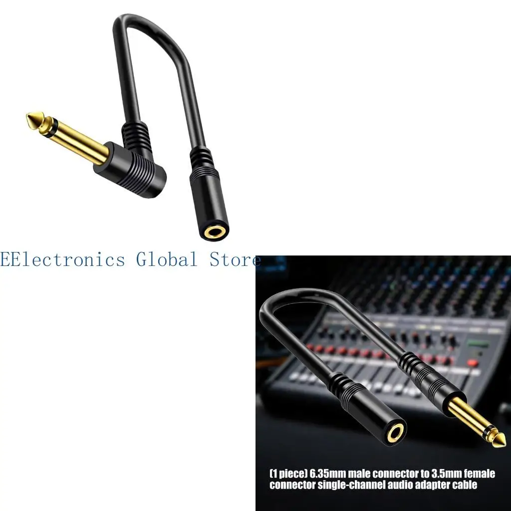 462B 6.35Mm Male To 3.5Mm Female Mono Adapter 1/4Inch To 1/8Inch Sound Adapter Wire For Amplifiers And Speaker In Home Sound