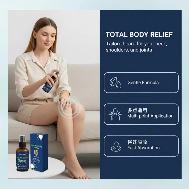 Body Massage Spray Gently Moisturizes Multiple Parts Of The Body For Daily Care, Massages And Comforts Joints. Body Spray