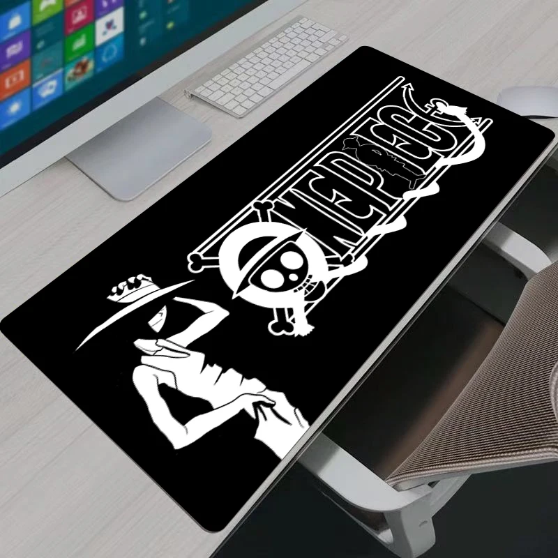 Japan Game Anime One Piece Logo Large Mousepad Keyboards Gamers Decoracion Desk Mat Mouse Pad Computer Laptop Keyboard Mouse Mat