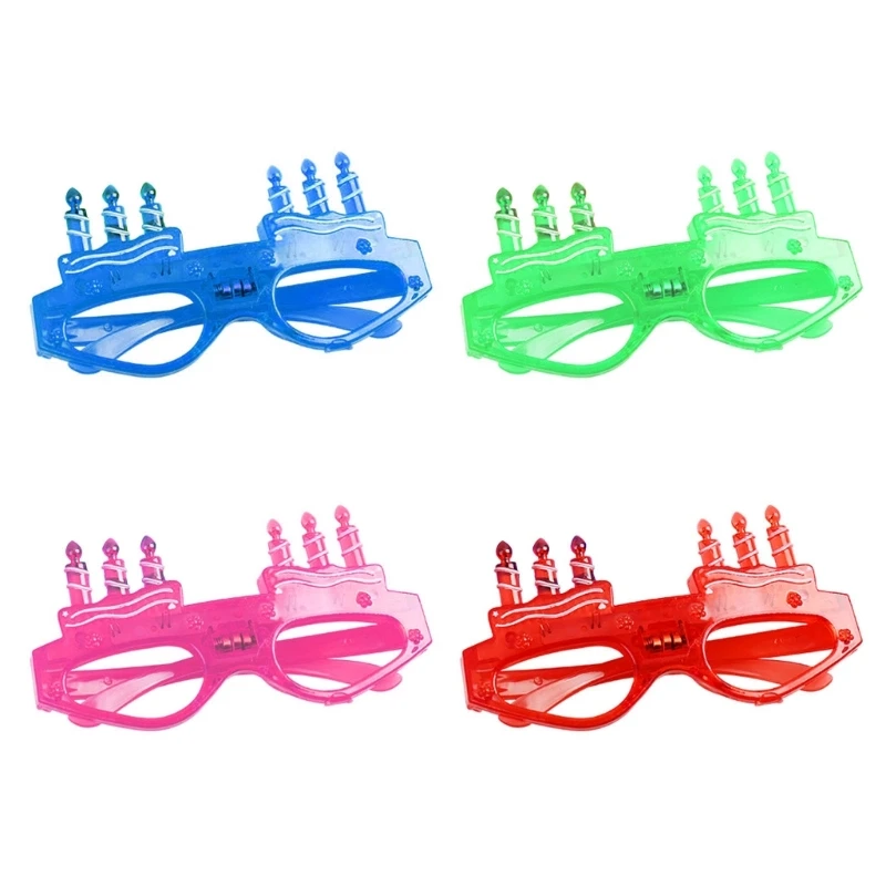 Birthday Party Glasses Props Eyewear New Year Party Celebration Sunglasses Decoration Adult Kids LED Eyeglasses