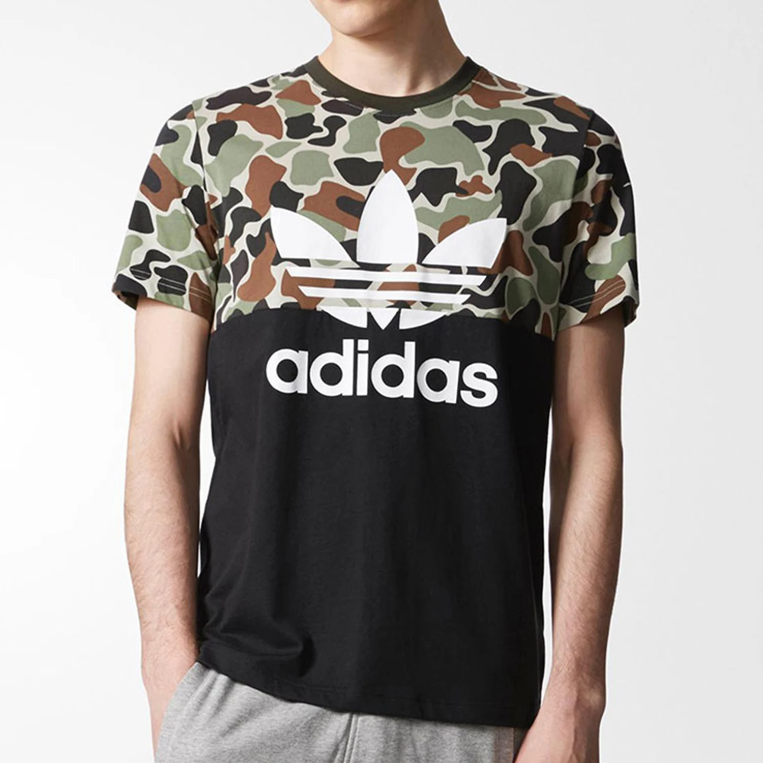 

Мужская футболка с коротким рукавом Adidas Originals, новая спортивная рубашка с коротким рукавом, CD1696