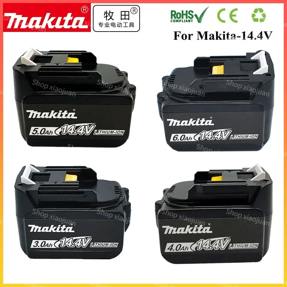 

14.4V 6000mAh Makita BL1460 BL1430 BL1440 196875-4 194558-0 195444-8 6.0Ah 14.4V Makita rechargeable battery for LED indicator