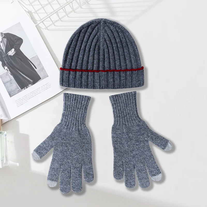 Muts Handschoenen Set Vrouwen Winter Beanie Wol Gebreide Warme Zachte Ski-Accessoire Voor Herfst Koud Weer Buitenshuis Sport Luxe