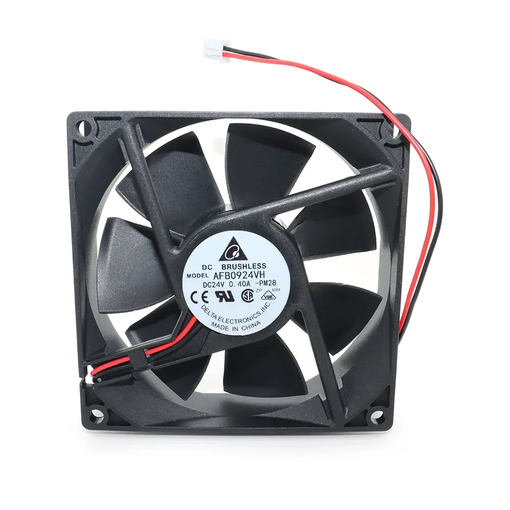 

Новый 92 мм для DELTA AFB0924VH = AUB0924VH 9225 DC 24 В 0,40 А 92*92*25 мм преобразователь осевой вентилятор охлаждения сервера 2 линии 2 шт. в упаковке