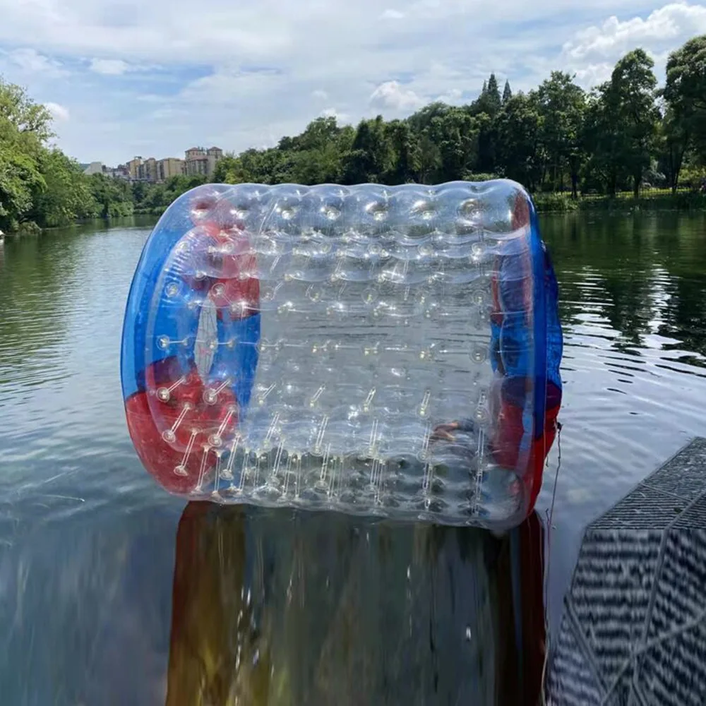 3 x 2,4 m aufblasbarer Wasserrollerball zum Spazierengehen auf dem Wasser, Rollrad für Erwachsene oder Kinder