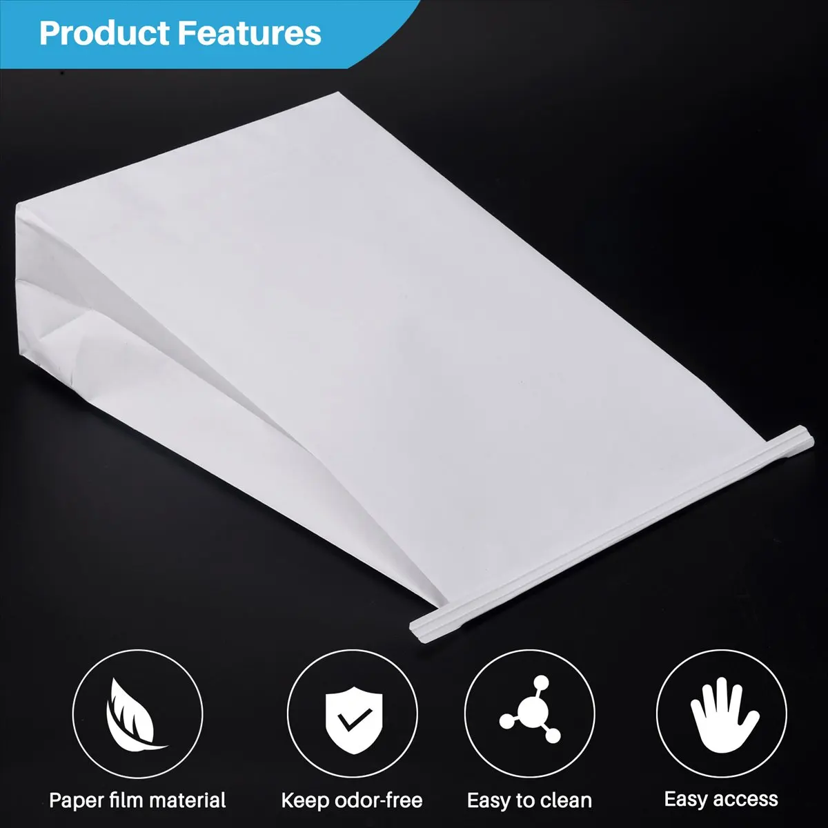 Doings 50 Pcs Vomit Bags White Throw Up Sick Bags for Motion Morning Sickness and Hangovers Travel Disposable Paper Puke Bag
