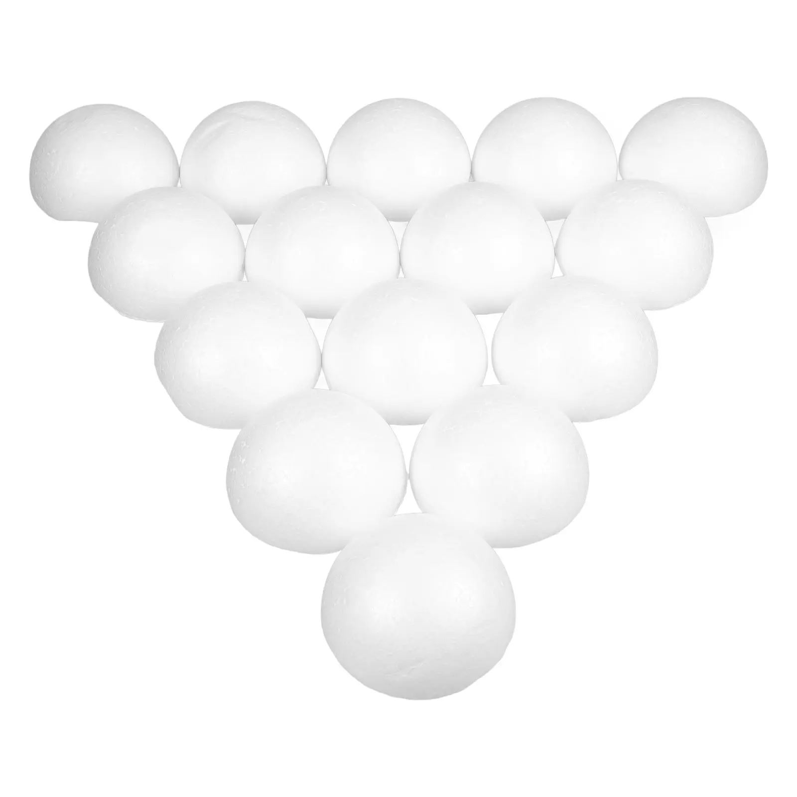 

15Pcs 9Cm White Foam Semicircle Balls Craft Supplies for DIY Painting Decorating Christmas Ornaments Floral Arrangement