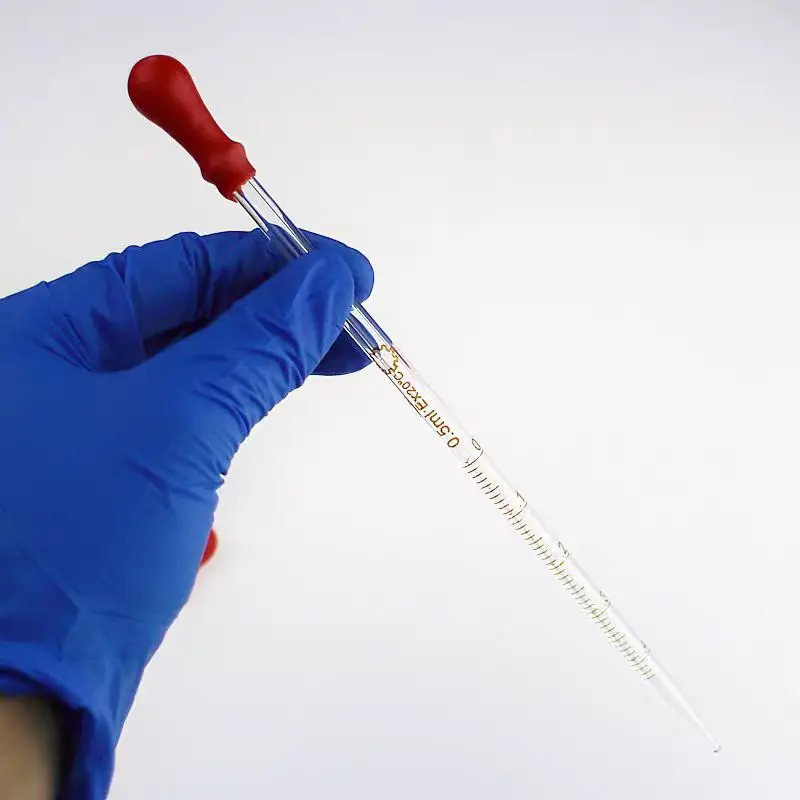 

10 glass graduated droppers, 0.5ml1ml2ml3ml5ml10ml Babbitt pipette, red cap essential oil dropper, blue pipette, glass graduated