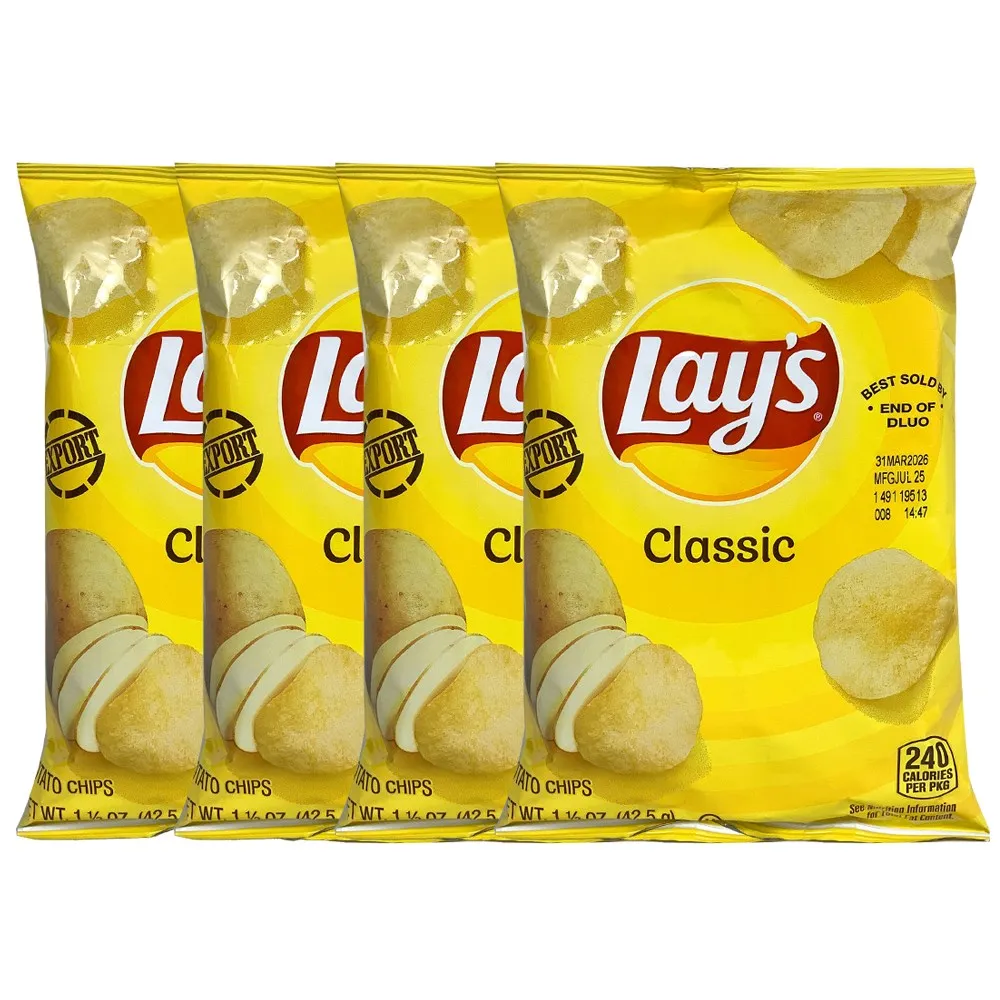 Lays patatas fritas clásicas 42,5g X4