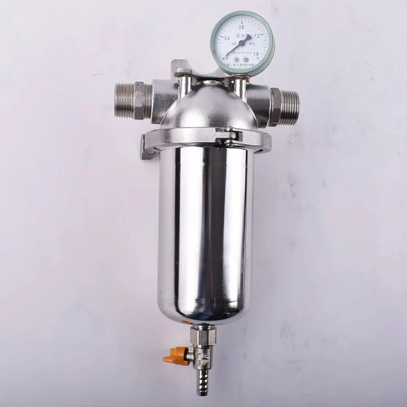 

Stainless steel 304 shell high pressure water pre-filter, liquid treatment system water filter