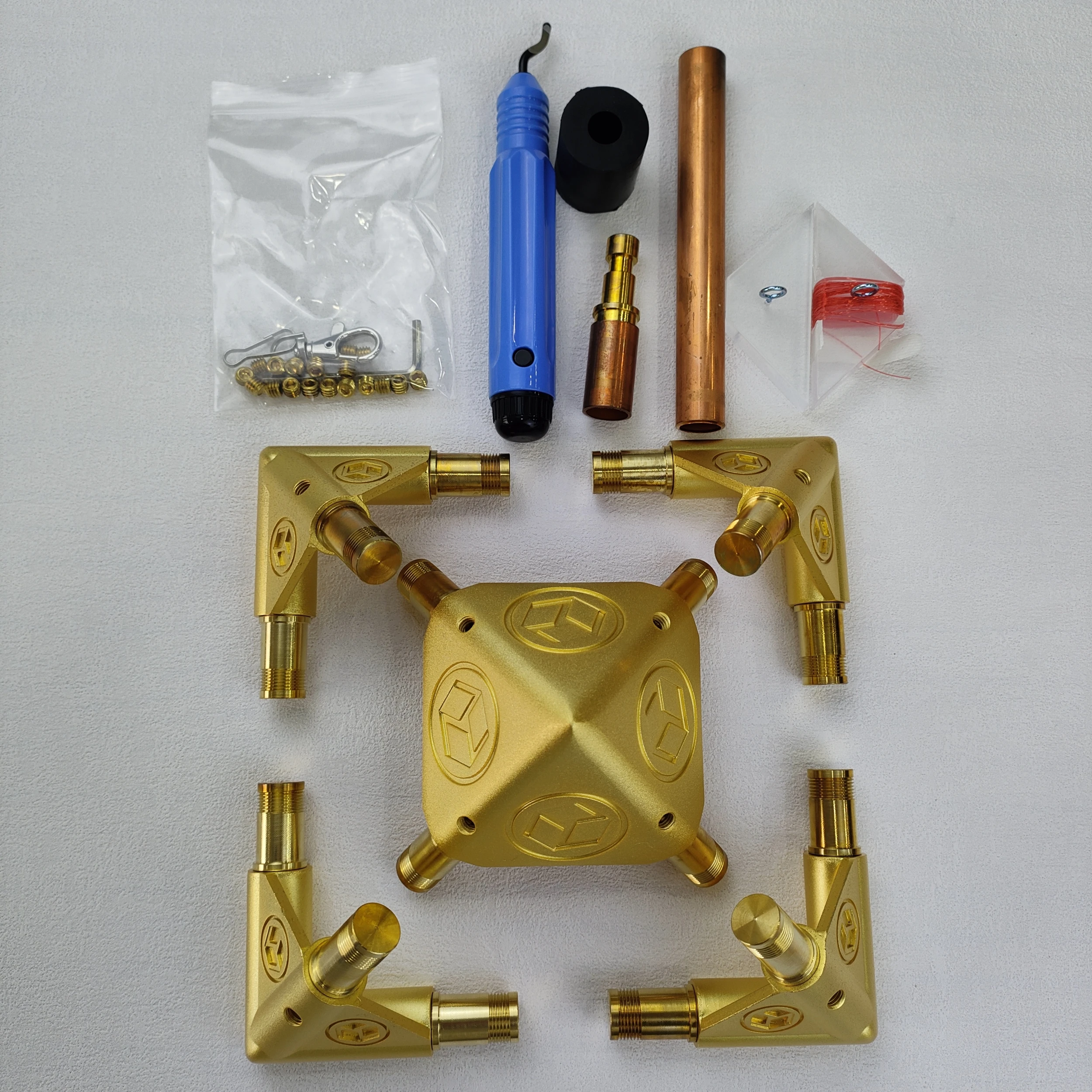 Meditation Yoga Pyramid Kit 16mm Series (Electroplating Gold)