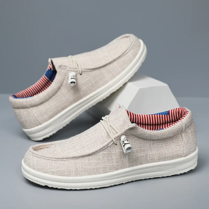 2026 Neue Übergrößen-Herrenschuhe in Unifarben, Atmungsaktive Slip-On Klassische Loafer, Bequeme Lässige Langlebige Leichte Gehschuhe