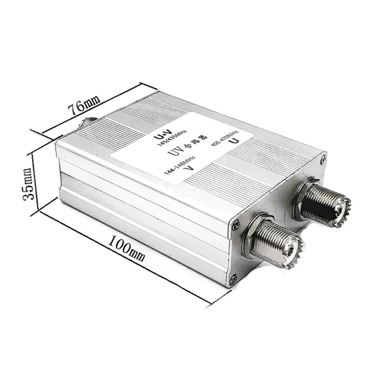 

INABEZ UV Combiner M Base U (400-470 МГц) V (144-148 МГц) Антенный комбайнер-разветвитель для двух антенн