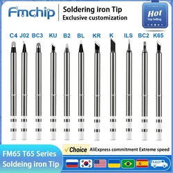 FM65 Soldering Iron Tips for T65 HS-01 GVDA300 T85 SH72  Replacement Heater Solder Compatible with SH series  Not Applicable T12