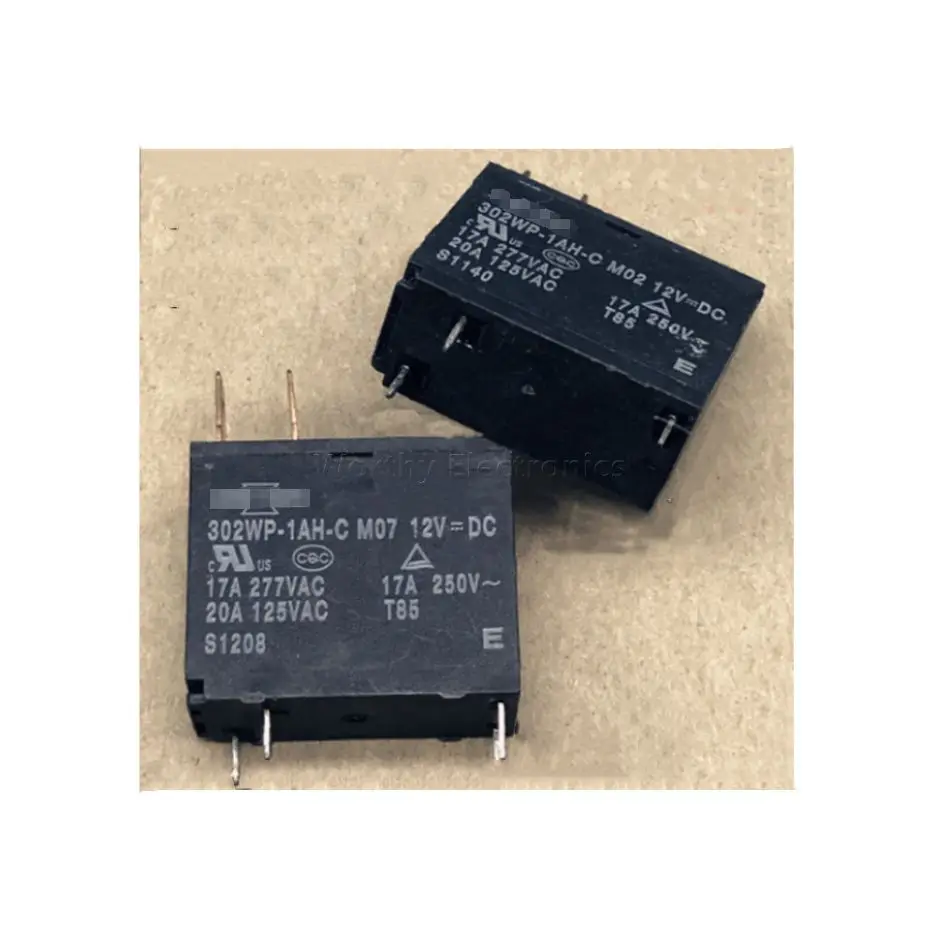 

Free shipping 10pcs/lot 302WP-1AH-C M02 12VDC 17A 20A 4PIN Relay