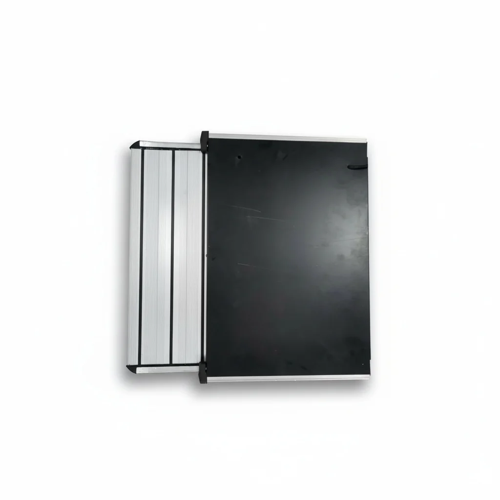 

Electric Foot Step, Aluminum Alloy RV Folding Step, 550x210mm Anti-Slip Trailer Sliding Step, for Caravan and MPV, ISO Standard