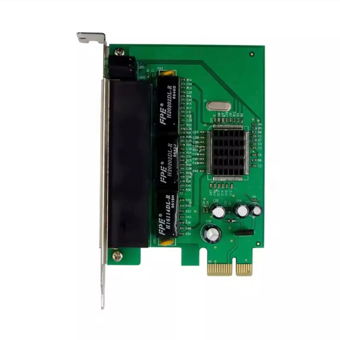 PCle IC Plus IP175 PCI-E x1 100M5 Poort 10/100 Fast Ethernet, Netwerkkaart Switch Card Transceiver