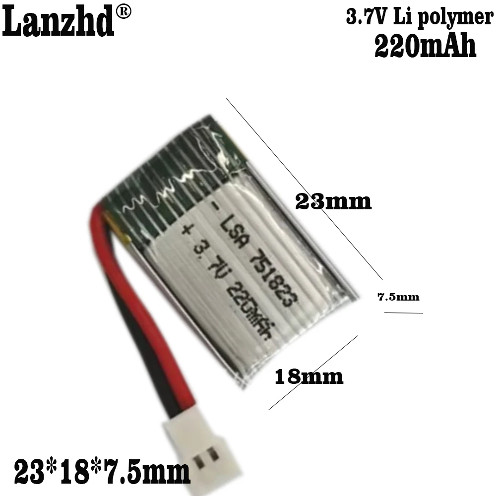 

3.7V Lipo Battery For F180 Udi U816 U830 F180 E55 FQ777 FQ17W Hubsan H107 Syma X11C FY530 RC Drone Battery