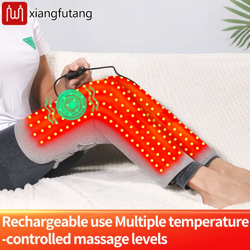 

Терапия красным светом, нагревательный бандаж для поддержки ног, облегчение артрита колена, нагревательный наколенник для облегчения боли в ногах с холодной индукцией, тепло