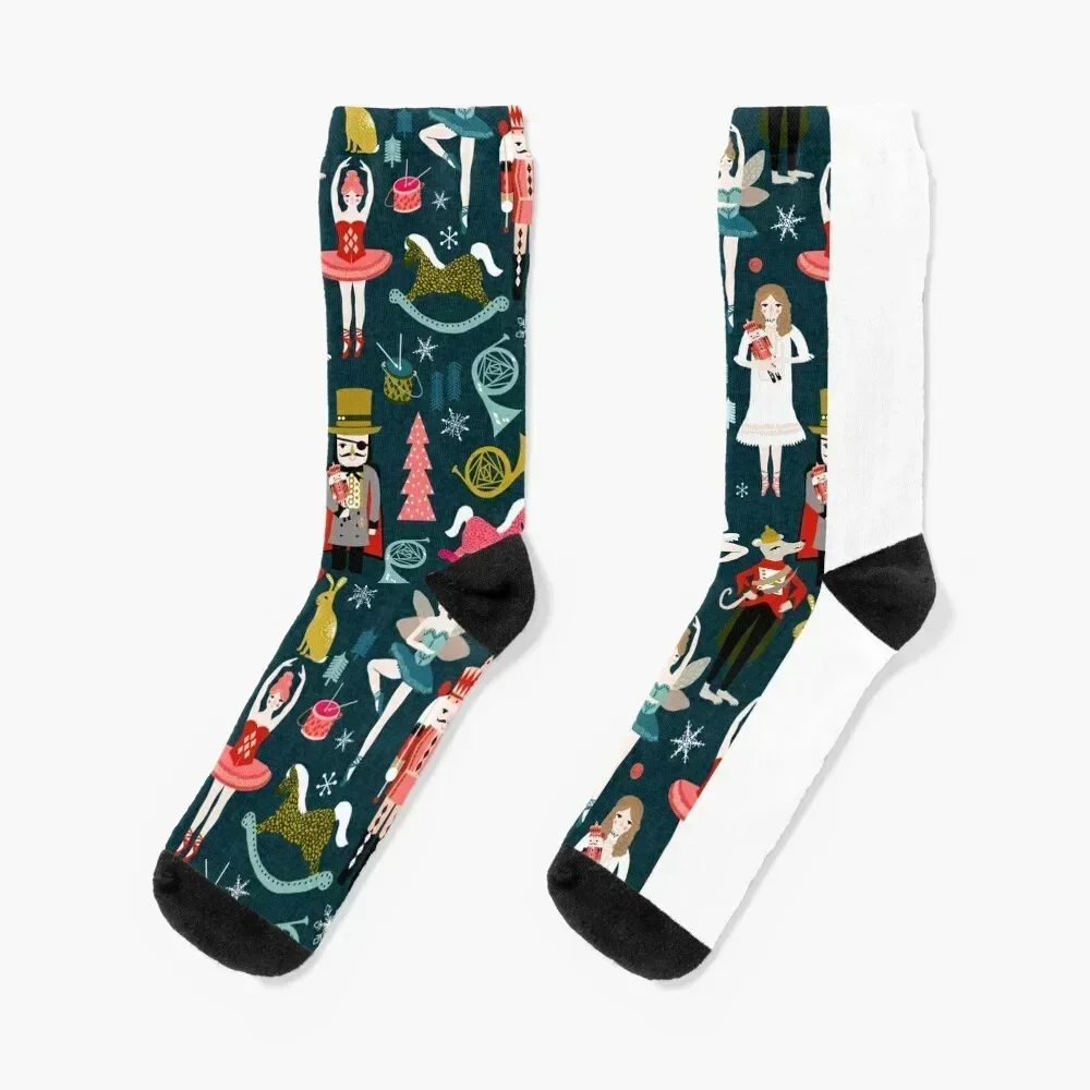 

Nutcracker Ballet by Andrea Lauren Socks Wholesale kawaii winter anti-slip Women Socks Men's