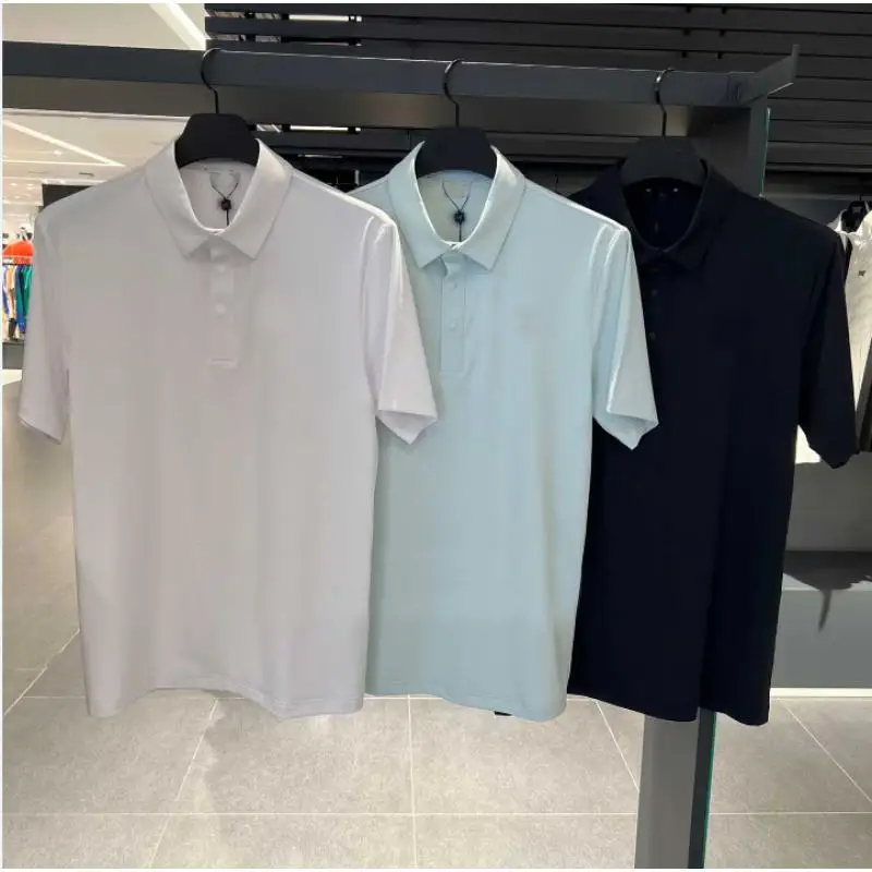 

Men's Golf Clothing 25 Autumn New Flip Collar Cool Short Sleeve Golf Shirt
