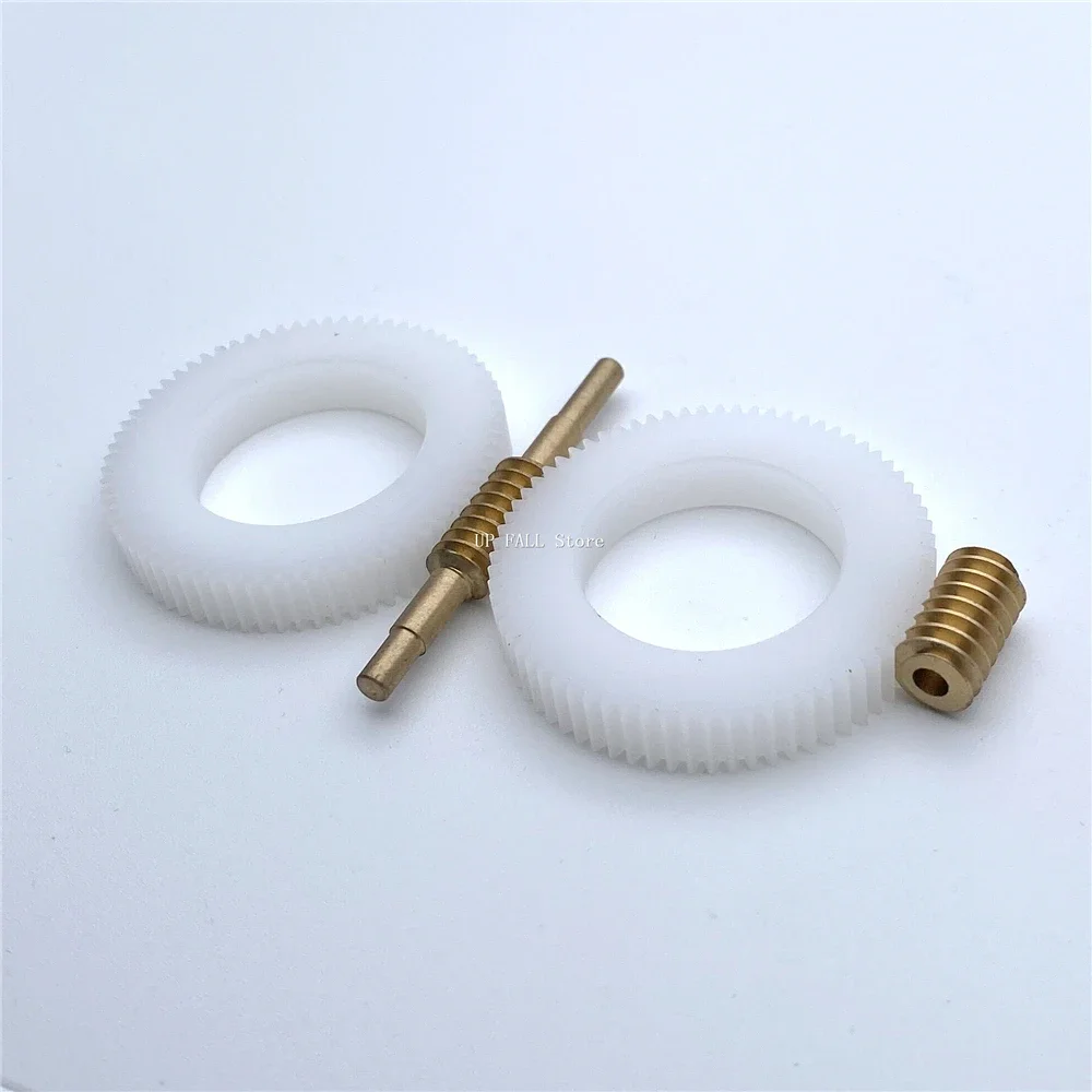 1:71 0,5M 71 Dentes 21,8mm Verme de Cobre Engrenagem de Plástico Modelo de Brinquedo DIY