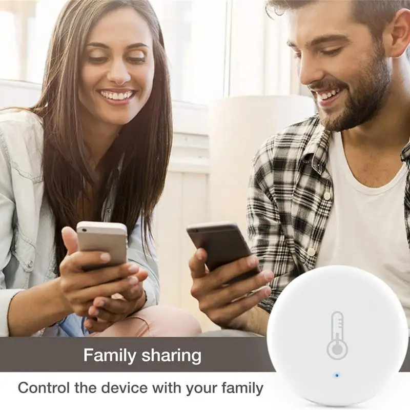 Tuya ZigBee-Sensor de temperatura e umidade em tempo real, trabalhe com Alexa e Google Home, Smart Life, Tuya Smart App Control