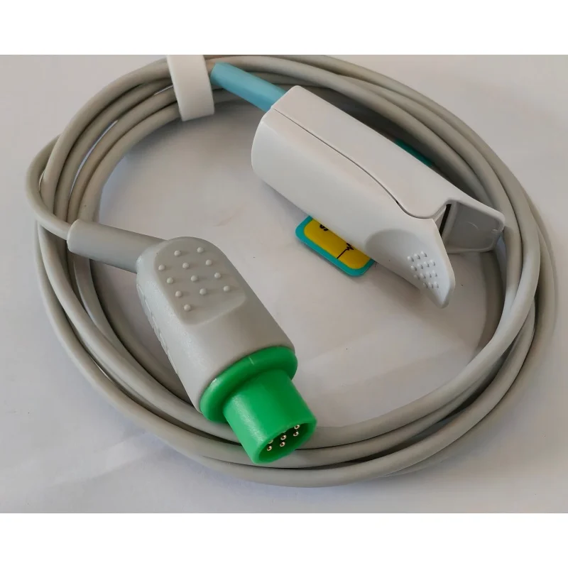 

Бесплатная доставка. Совместимый датчик SpO2 Bionet, 7-контактный, для взрослых, накладной на палец, зонд SpO2, датчик кислорода, TPU, 3 м.