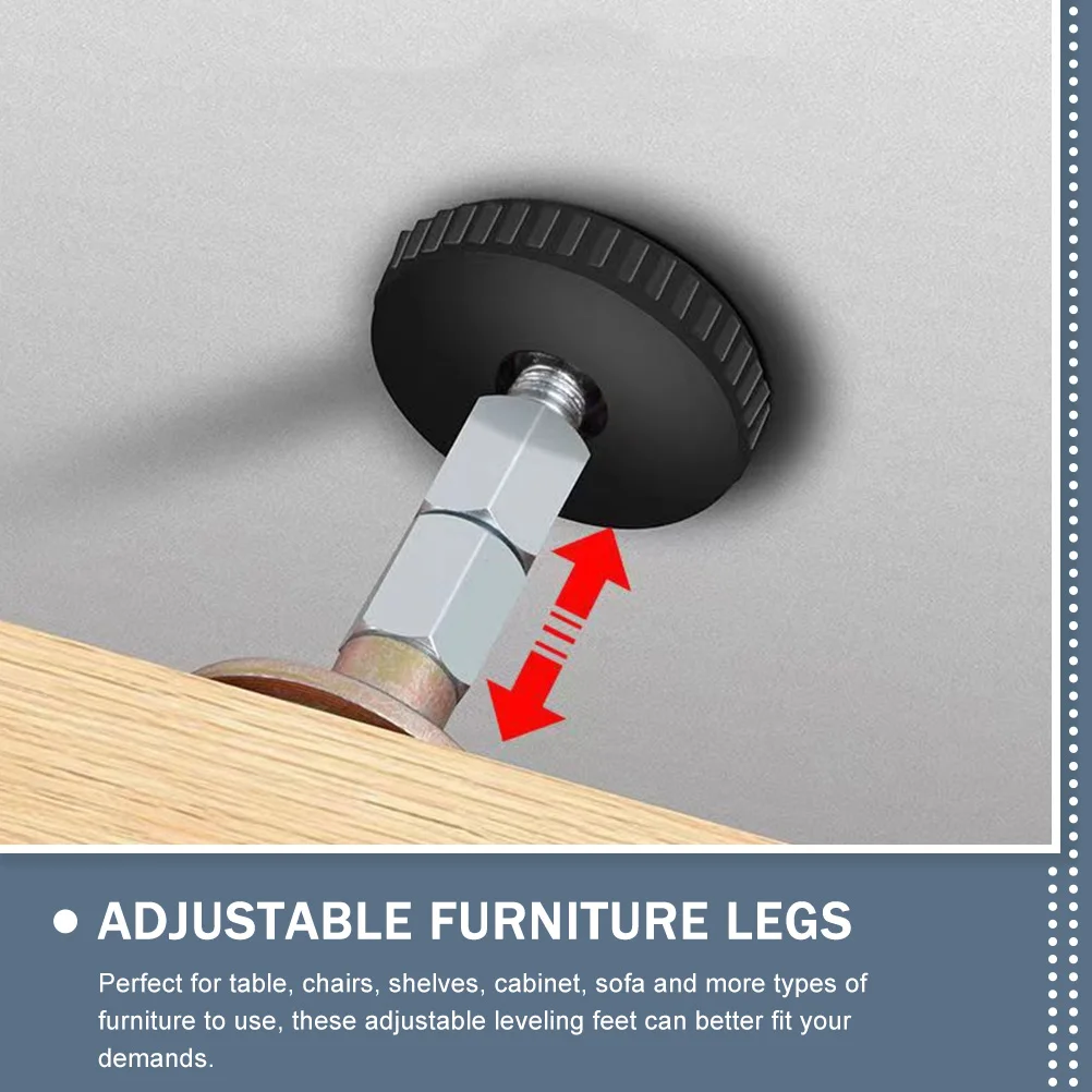 

30pcs Adjustable Furniture Levelers Heavy Duty Table Chair Leveling Feet Sturdy Screw In Floor Protector For Chairs Sofas