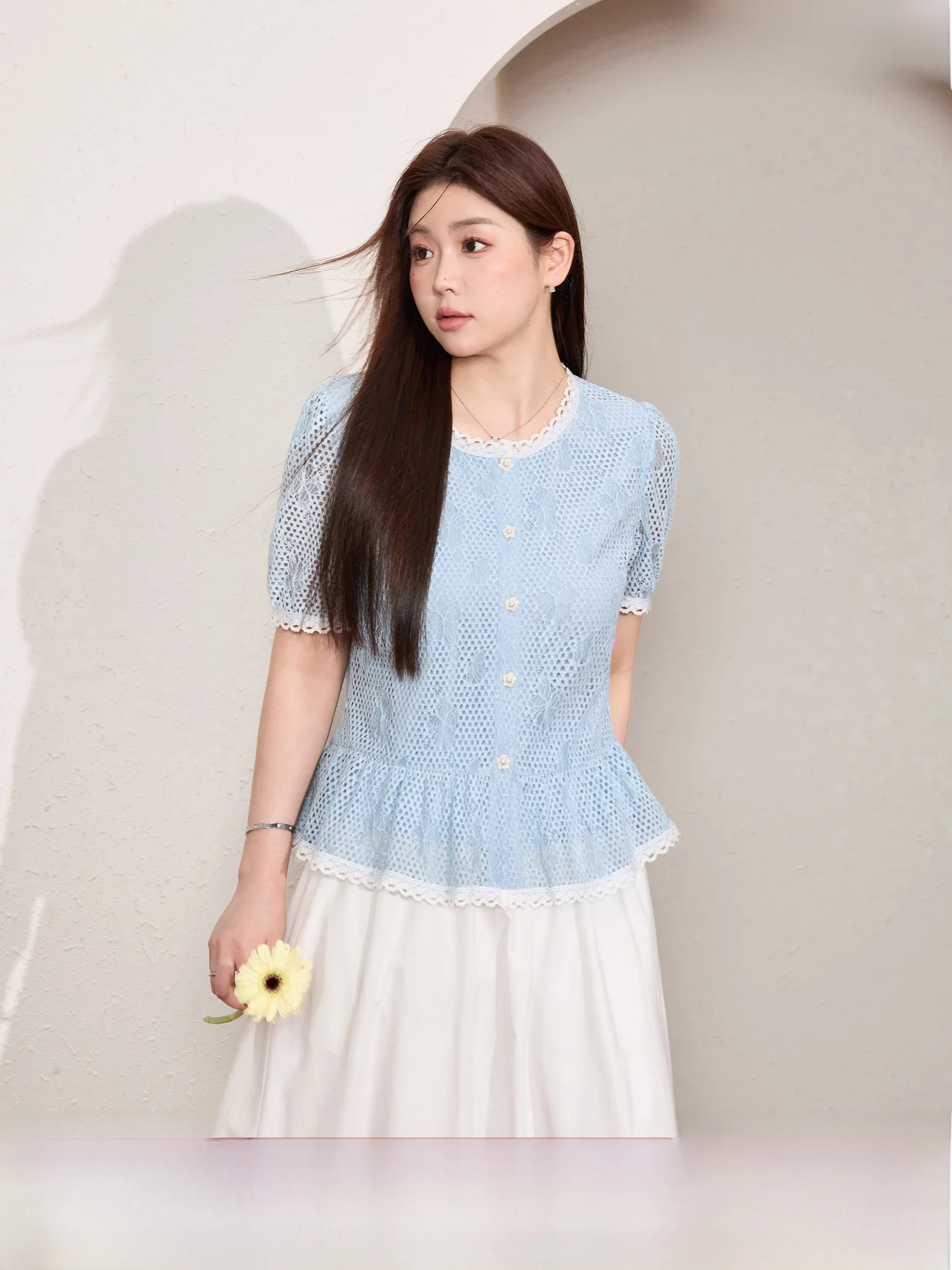 

Синее кружевное ажурное платье больших размеров для женщин, летнее, стройнящее, скрывающее недостатки, милое, для повседневной носки