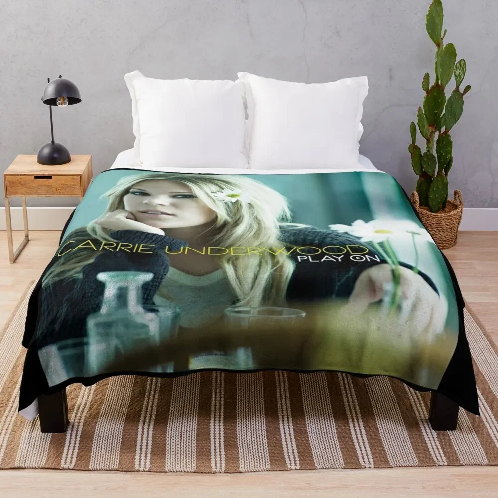 Carrie Underwood play on Throw Blanket Plaid for babies Summer Blankets