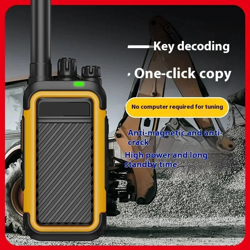 Walkie Talkie de energía para exteriores, Mini Radio bidireccional portátil FM de largo alcance para construcción, Hotel, restaurante, uso de emergencia