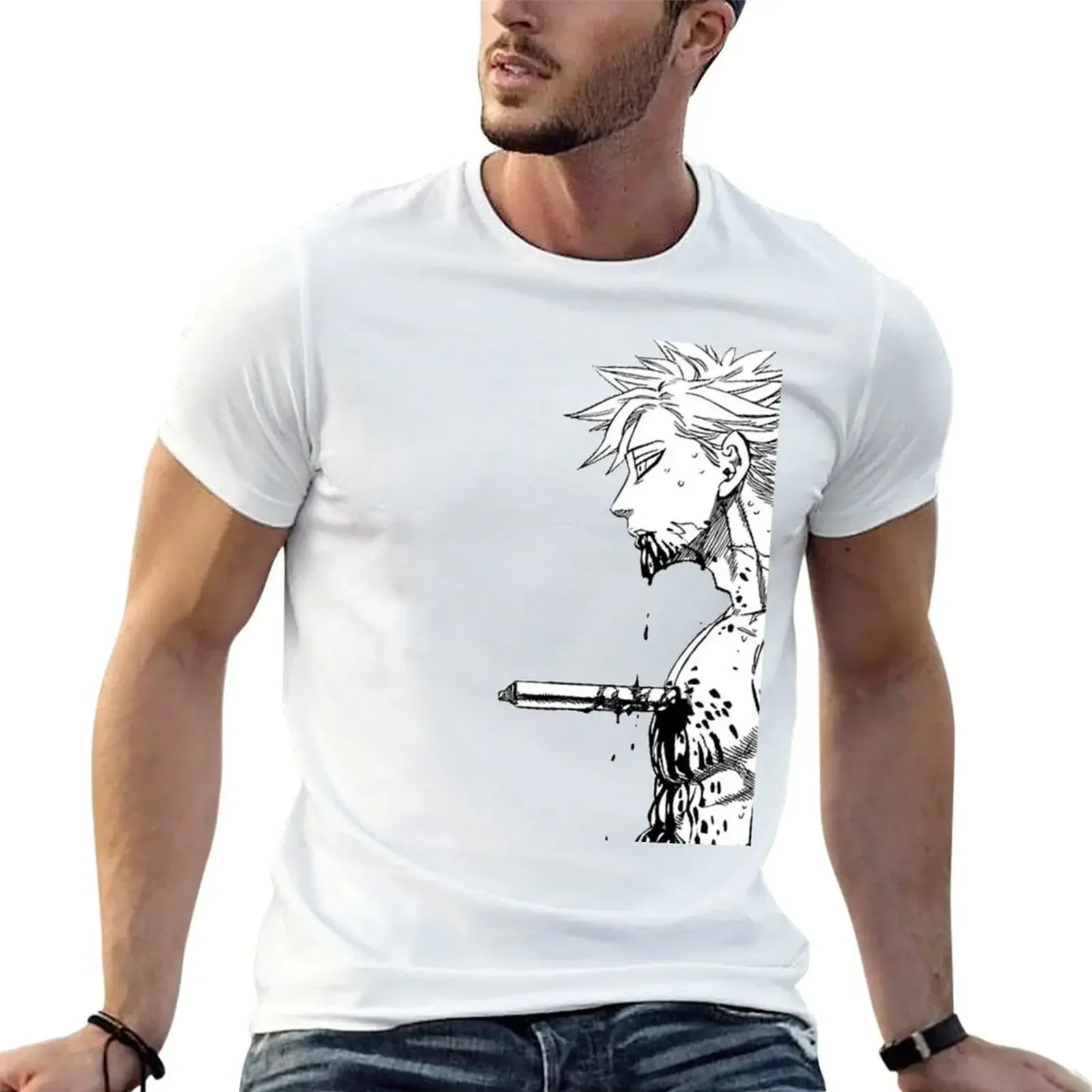 

Ban Brutal Design T-Shirt anime clothes sweat clothing for men