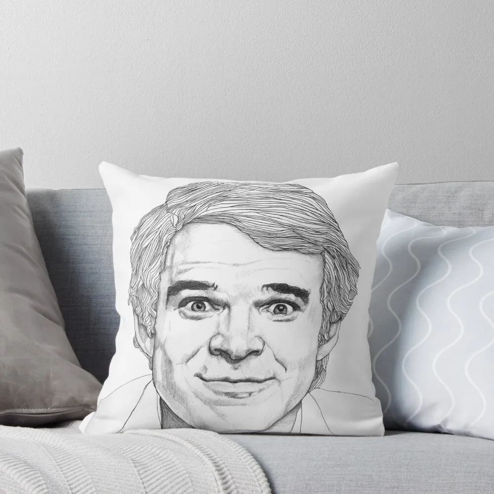 

Steve Martin Throw Pillow Sofa Decorative Covers Custom Cushion Embroidered Cushion Cover Marble Cushion Cover pillow