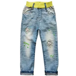 5087 kids jeans girls denim pants  soft trousers children's