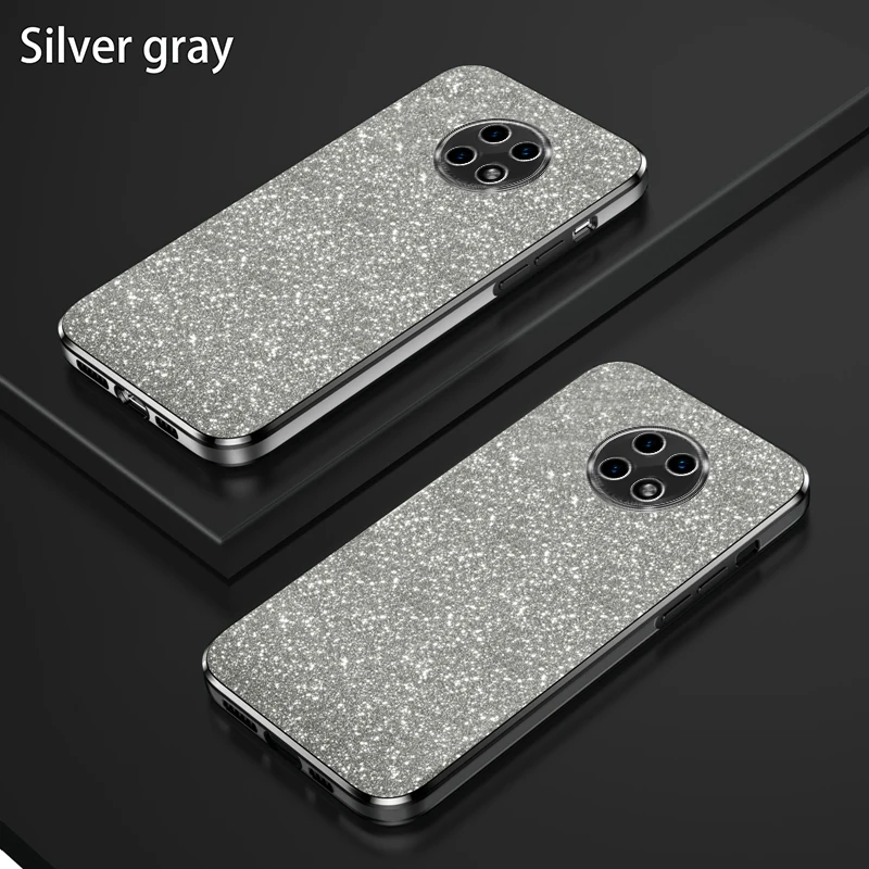 For Huawei Y9a Case Huawei Nova Y9A Phone Case FRL-L22 FRL-L23 Luxury Gradient Glitter Plating Silicone Back Cover Funda