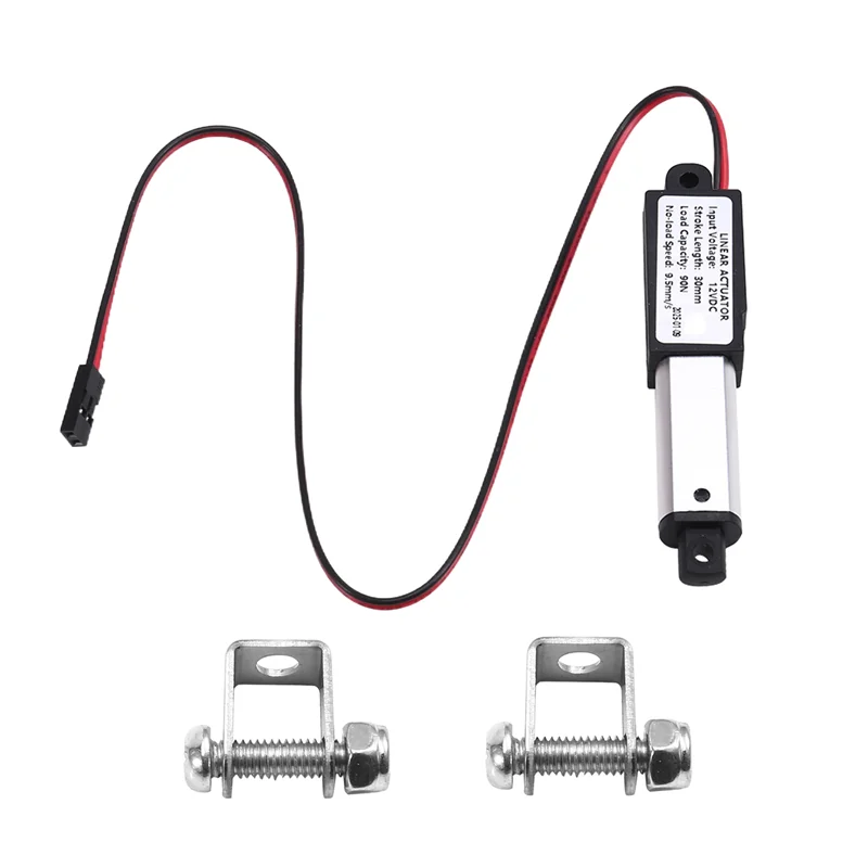 

-X07A Micro Linear Actuator 1" Stroke, 90N/20.3Lb, Speed 9.5Mm/S Mini Electric Waterproof Actuator Motor Linear Actuator 12V