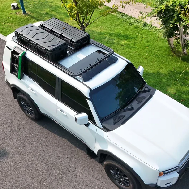 Aluminum Roof Rack Cross Bars Cargo Basket Fit For LC250 2024