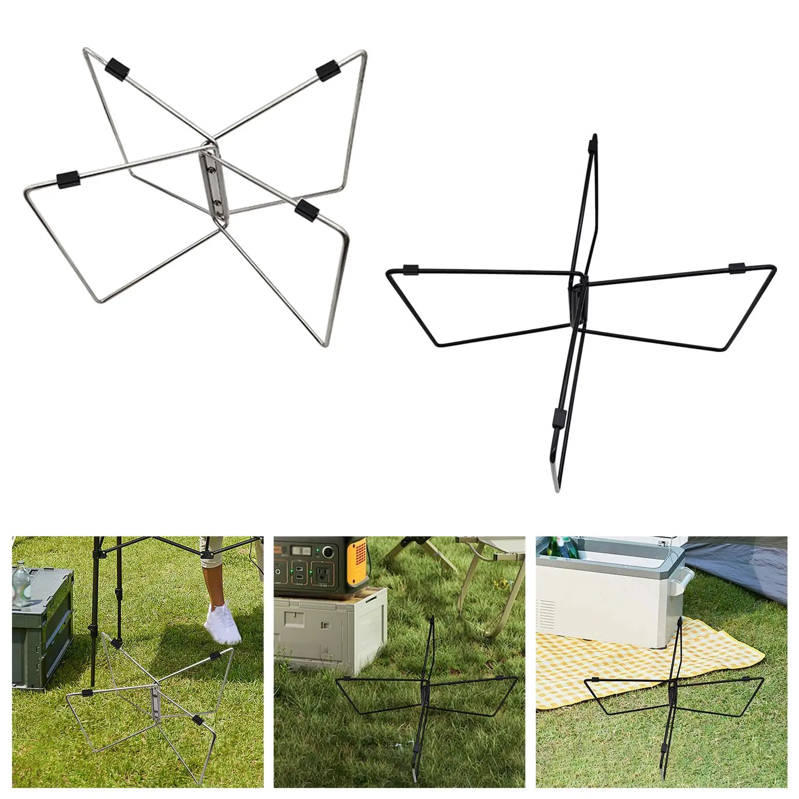Support de glacière pliable, support de boîte à glace pour réfrigérateur, boîte de rangement isolante pliante légère, support de bagages pour la cuisine et la pêche