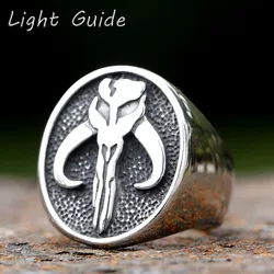 2023 new Alien Skull Ring for Men And Women Cool Stainless Steel Punk Biker Ring Vintage Gothic Signet Ring Dropshipping