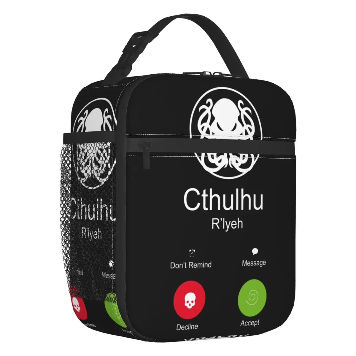 

The Call Of Cthulhu Insulated Lunch Bag for Women Leakproof R'lyeh Octopus Cooler Thermal Bento Box Office Work School