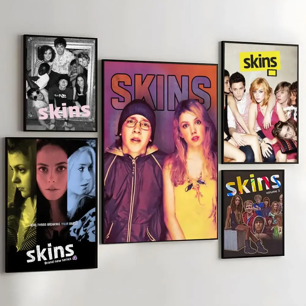 Teen TV Series S-Skins Generation Painting Calligraphy Self Adhesive Wall Art Waterproof Print For Bedroom Hallway Home Decor