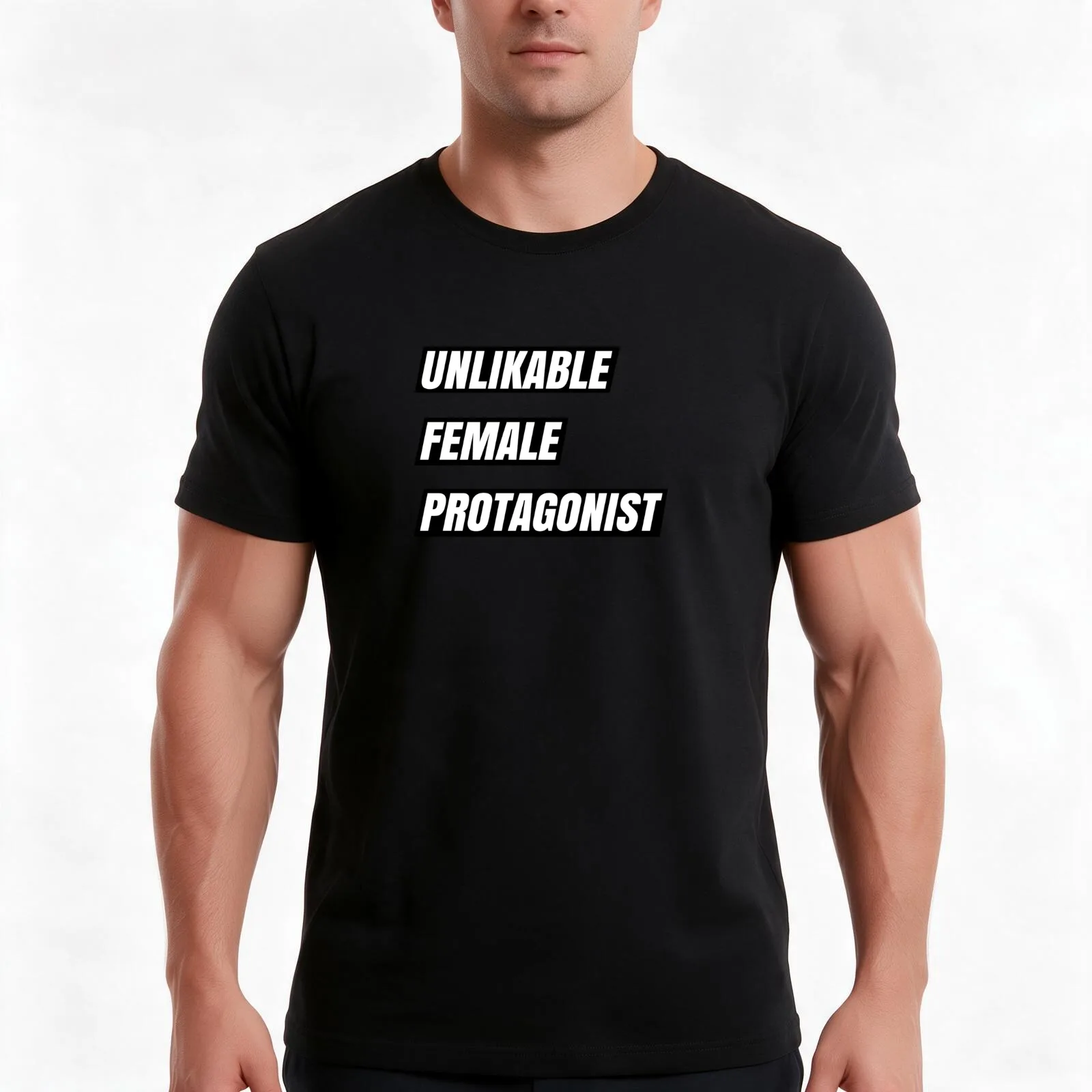 Unlikable Female Protagonist T-Shirt Summer Casual Cotton Tee Oversized Streetwear Tops Vintage Graphic Print 100% Cotton