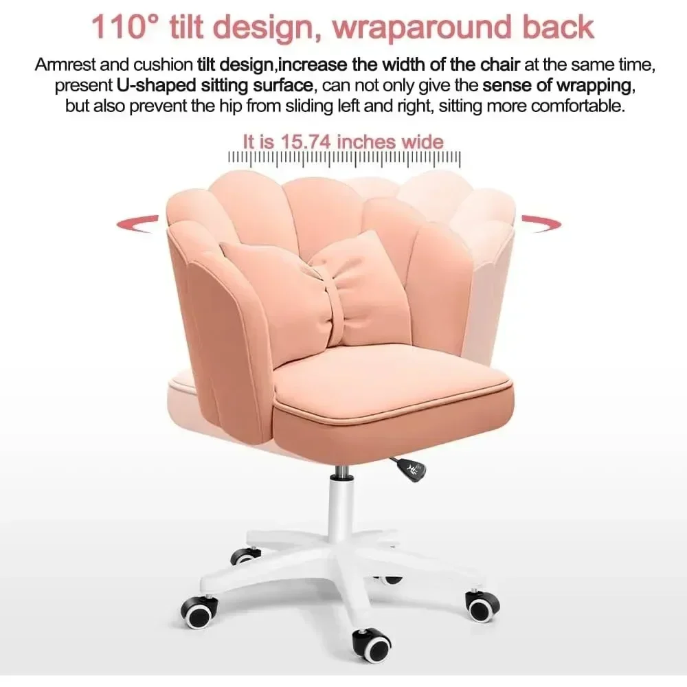 Height Adjustable Chair Makeup Chairs Computer ChairsRelaxing Chair Office Modern Fabric Home Butterfly Chairs Furniture